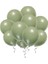 10 adet Küf yeşili Kaliteli Mat Pastel Balon 1