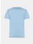 Bisiklet Yaka Mavi Erkek T-Shirt UMP24031TS 3