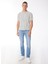 Gmg Fırenze Bisiklet Yaka Slim Fit Gri Erkek Kazak GU24MSS04001 2