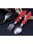 1 Adet Taşınabilir Çok Aracı Çatal Multitool Sofra Takımı Gereçleri Şişe Can Açacağı Fold Spork Çatal Sofra Piknik Kamp Kaşık Bıçak | Çatallar (Kırmızı) (Yurt Dışından) 3