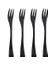 4 Adet Paslanmaz Çelik 3 Tines Kek Çatal Set Ayna Black Fork Akşam Yemeği Salatası Tatlı Meyve Çatal Çatal Seti | Çatallar (Yurt Dışından) 1