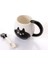 12 Oz Kedi Kupa ve Kaşık, Kedi Kupa, Süt Için Sevimli Hayvan Kupa, Kahve, Içme Suyu | Kupalar (Siyah) (Yurt Dışından) 2