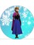 Elsa Frozen Etiketi 4 cm - 60 Adet Opak Etiket 1