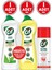 Krem Temizleyici 750 ml Amonyak + 750 ml Limon + 400 ml Dezenfektan Sprey Set 1