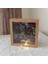 20X20X5 cm Ledli Bambu Anı Çerçevesi! Yeni Moda Çiçek Anı Çerçevesi! 1