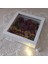 20X20X5 cm Isimli Ledli Beyaz Anı Çerçevesi! Yeni Moda Çiçek Anı Çerçevesi! 3