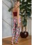 Floral Desenli Bralet Sütyenli Saten Pijama Sabahlık Takımı 5627 3