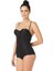 Siyah Emay 2723 Lazer Kesim Göğsü Açık Slip Korse 3