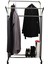 Homebella V Ayarlı 105 cm En Metal Konfeksiyon Elbise A.askılık Tekerlekli Portatif Eşek Vitrin Raf 3