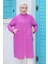 Fermuarlı Sırtı Yıldız Detaylı Tunik Fuşya - 24YT560 5