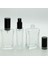 Boş Parfüm Şişesi 50 ml (2 Adet) Içbükey Siyah Metal Valf ve Kapak 1