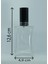 Boş Parfüm Şişesi 50 ml (2 Adet) Içbükey Siyah Metal Valf ve Kapak 2