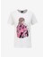 Kırık Beyaz Kadın Bisiklet Yaka Basic T-Shirt F4SL-TST0668 1