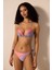 Mena Brazilian Yüksek Bel Simli Mor Bikini Altı 4