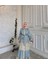 Laventine Saten Elbise Mavi 1