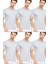 Erkek Slim Fit Sıfır Yaka Fanila T-Shirt 6'lı Paket 2