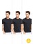 Erkek Slim Fit Sıfır Yaka Fanila T-Shirt 3'lü Paket 1