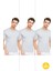 Erkek Slim Fit Sıfır Yaka Fanila T-Shirt 3'lü Paket 1