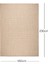 Yıkanabilir Jüt Görünümlü Ekru Naturel Renk Hasır Desenli Halı Kilim 160 x 230 cm 4