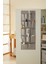Gri 16 Cepli Çok Amaçlı Askılı Dolap İçi Banyo Mutfak Düzenleyici Terlik Organizer 45x125 cm 1