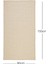 Yıkanabilir Jüt Görünümlü Krem Renk Hasır Desenli Halı Kilim 80x150 cm 4