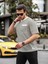 Bisiklet Yaka Tek Cepli Çizgili T-Shirt - Haki 4