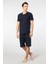 V Yaka T-Shirt ve Cepli Bermuda Şort Takım, %50 Pamuk %50 Modal 1