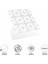 Pvc Duvar Karosu 30x30cm 4'lü Paket - Siyah Daire Geometrik Desen 0,36m2 3