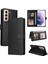 Samsung Galaxy S22 Artı Premium Deri Üç Kart Yuvaları Için Flip Case (Yurt Dışından) 1