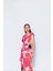 Cut Out Karma Çizgili Elbise 24S40487 2