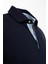 Erkek Triko Polo Yakalı Garnili Lacivert T-Shirt 3