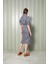 Geometrik Desen Midi Elbise 24S40500 3