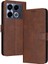 Kart Yuvası ile Infinix Not 40 4g Pu Deri Saf Renk Için Flip Case (Yurt Dışından) 1