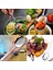 12'li Lüks Servis Kaşığı Seti Büyük Boy Paslanmaz Çelik Kaşık Salata Pasta Yemek Servis Mutfak Kaşığı 4