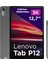 Tab P12 TB370FU 8gb + 128GB 3k 12.7'' Wifi Tablet ZACL0030TR + Lenovo Tab Pen Plus Hediyeli + Klavyeli Kılıf 2