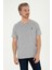 Erkek Gri Melanj Tişört Basic 50279632-VR086 2