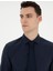Erkek Lacivert Slim Fit Uzun Kollu Basic Gömlek 50285562-VR033 2