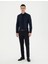 Erkek Lacivert Slim Fit Uzun Kollu Basic Gömlek 50285562-VR033 4