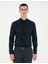 Erkek Lacivert Ex. Slim Fit Uzun Kollu Basic Gömlek 50286402-VR033 3