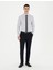 Erkek Gri Slim Fit Uzun Kollu Basic Gömlek 50286102-VR024 4