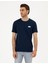 Erkek Lacivert Slim Fit Tişört 50296578-VR033 1