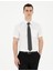 Erkek Beyaz Regular Fit Kısa Kollu Basic Gömlek 50286403-VR013 1