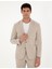 Erkek Açık Kahverengi Ekstra Slim Fit Keten Karışımlı Takım Elbise 50285295-VR002 3