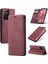 Samsung Galaxy S21 Ultra Kılıf Için Flip Case Kart Yuvası Kickstand Manyetik (Yurt Dışından) 1