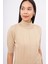Betty Blouse Balıkçı Yaka Kısa Kollu Ince Basic Kadın Triko Bluz - Bej 4