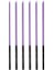 Kalem Model Makaron Lila Mum 15 cm 6 Lı 2