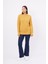 DENIZ CABLE PULLOVER Saç Örgülü Bisiklet Yaka Unisex Triko Kazak - Sarı 1
