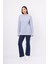 DENIZ CABLE PULLOVER Saç Örgülü Bisiklet Yaka Unisex Triko Kazak - Açık Mavi 1
