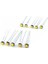 10 Adet T5 LED Ampul Kıl Bacak Tel Bacak Kılçık Ampul Kırmızı 1