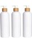 Beyaz Stil 500 ml Sabunluk Şişeleri Banyo Doldurulabilir Şampuan Duş Jeli Sıvı Konteyner Losyon Şişeleri Mutfak Bulaşık Yıkama Şişesi (Yurt Dışından) 4